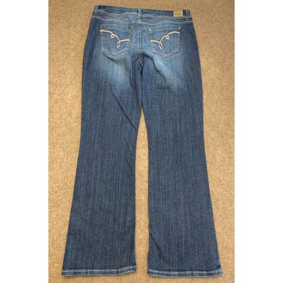 Lei Jeans Womens 15/34 Sophia Hiphugger Flare Bootcut Whisker Stretch Y2K Denim - Picture 3 of 9